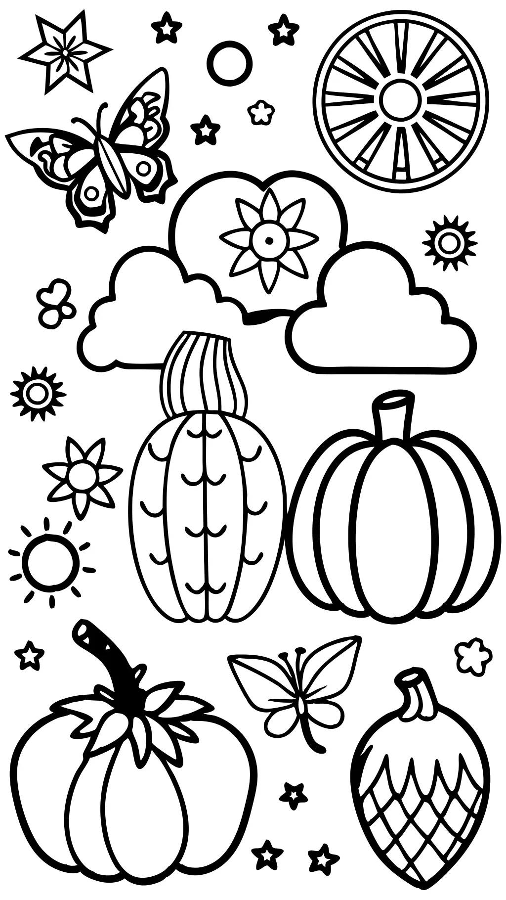 orange coloring page